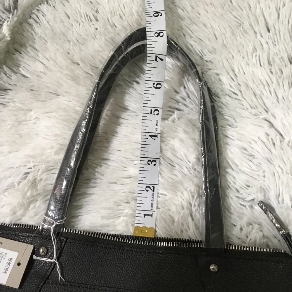 Kenneth Cole Reaction Premstar Double Handle Tote Black New with tags - Picture 4 of 12